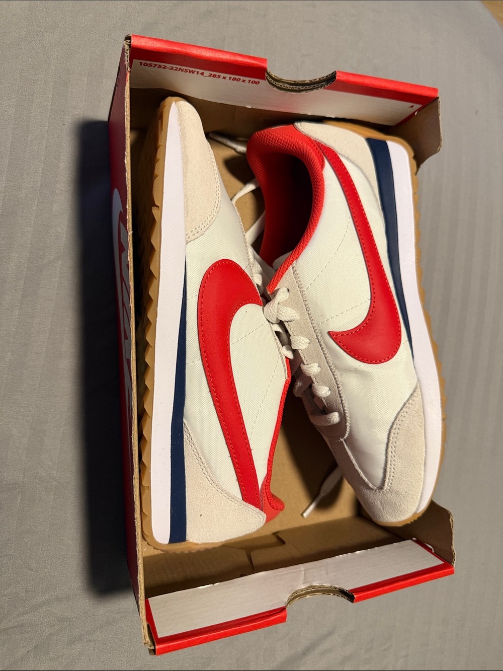 NEW Nike Pacific Sneakers Women’s White Red Retro Running Shoes NEW WO TAGS